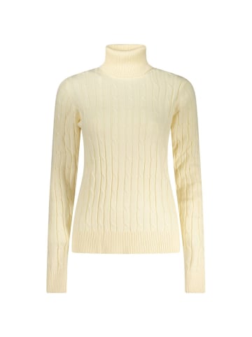 NORWAY 1963 Weißer Viskose-Rollkragenpullover