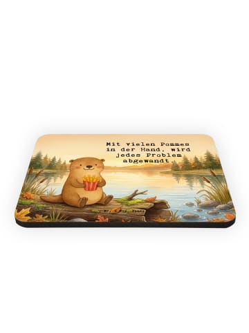 Mr. & Mrs. Panda Magnet Otter See Pommes Design mit Spruch in Weiß
