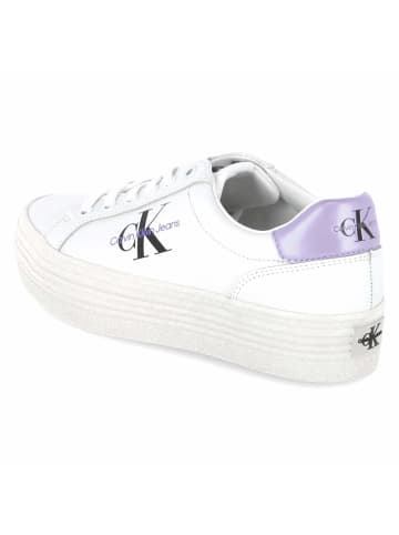 CALVIN KLEIN JEANS Schnürhalbschuh in weiss