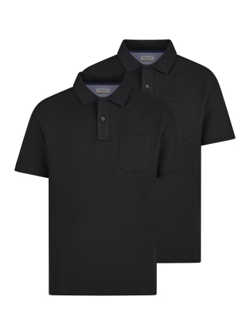 Redmond Poloshirt Basic in Schwarz