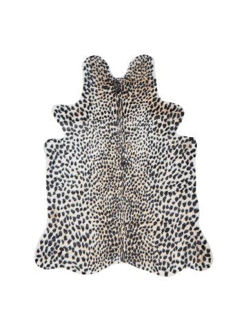 Beliani Schaffell OSSA in Beige/Schwarz - (W) 130 x (L) 170 cm