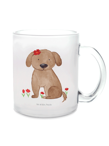 Mr. & Mrs. Panda Teetasse Hund Dame ohne Spruch in Transparent