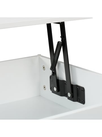 relaxdays Couchtisch in Weiß - (B)110 x (H)45 x (T)50 cm