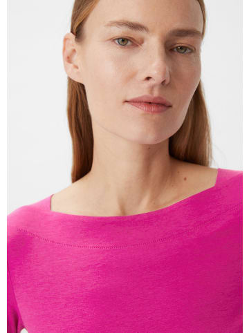 comma T-Shirt langarm in Pink