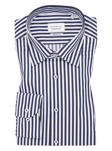 Eterna Langarmhemd in Blau