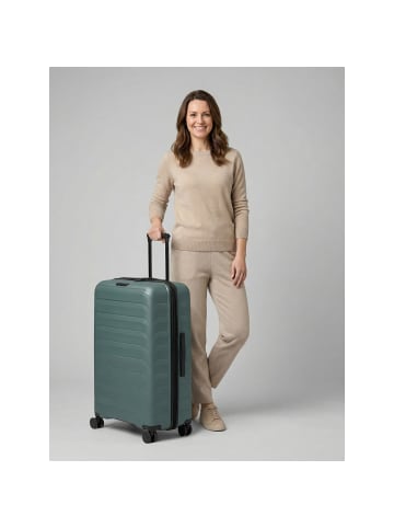 D&N Toronto 4 Rollen Trolley L 75 cm mit Dehnfalte teal blue