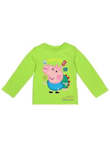 Peppa Pig Shirt Langarm Peppa Pig in grün