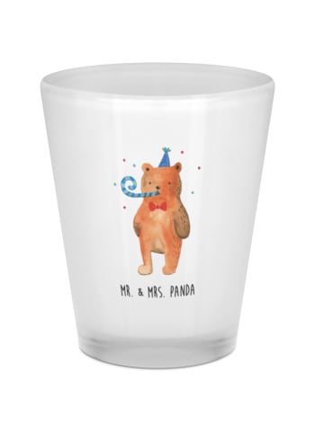 Mr. & Mrs. Panda Schnapsglas Bär Geburtstag ohne Spruch in Transparent