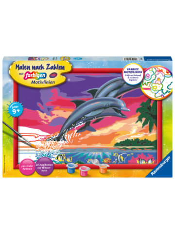Ravensburger Verlag GmbH Nonbook - Ravensburger Malen nach Zahlen 28907 - Welt der Delfine - Kinder ab 9