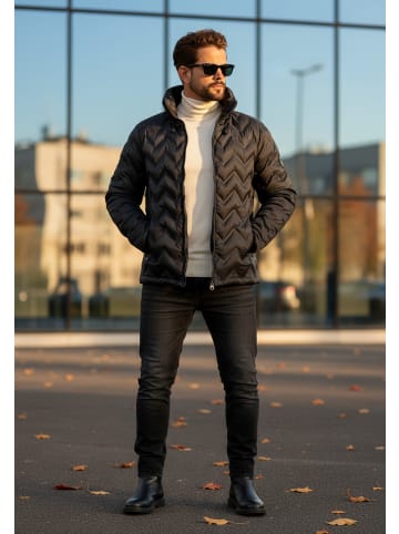 SOULSTAR Steppjacke - mit Stehkragen als Winterjacke Pufferjacke in Black
