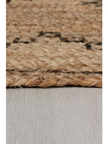 KADIMA DESIGN Handgewebter Jute-Teppich, geometrisch-abstrakt, Boho