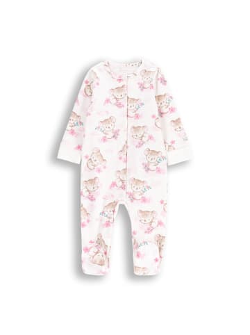 Coccodrillo Strampler mit Füßen in ecru