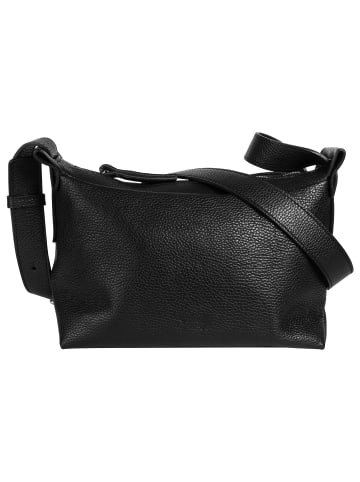 Cluty Umhängetasche echt Leder in schwarz