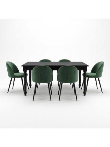 ebuy24 Schwarz,Grün 180 x 100 cm