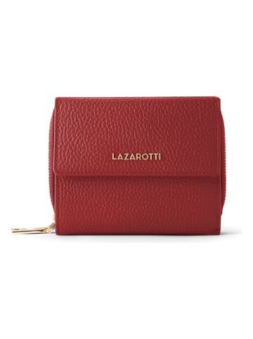 Lazarotti Bologna Leather Geldbörse Leder 12 cm in red