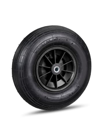 relaxdays 4 x Schubkarrenrad in Schwarz 4.00 6