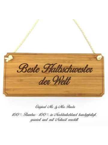 Mr. & Mrs. Panda Wanddeko Halbschwester mit Spruch in Keine Angabe