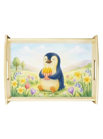 Mr. & Mrs. Panda Servierbrett Pinguin Frühling Pommes Design ohn... in Weiß