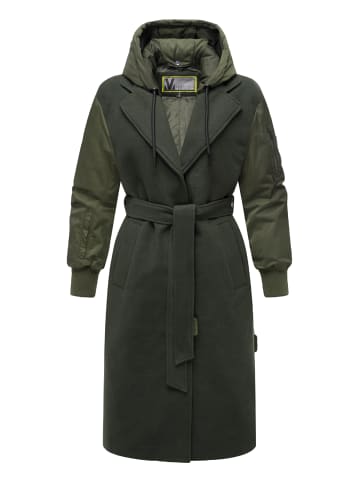 Marikoo Wollmantel Tjadee 16 in Dark Olive