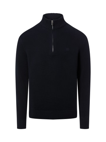 Nils Sundström Strickpullover in marine - 0001