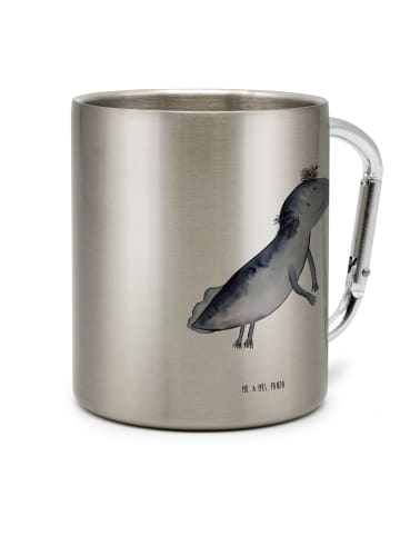 Mr. & Mrs. Panda Kaffeetasse Axolotl Schwimmen ohne Spruch in Silber