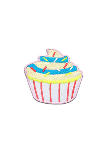 Catch the Patch Muffin Cupcake Mit StreuselApplikation Bügelbild inBunt