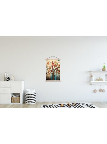 MuchoWow Poster mit Leiste Stilvoller Baum