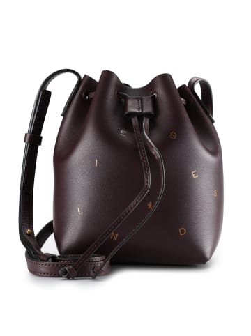 LIEBESKIND BERLIN Dancing Letters Beuteltasche S Leder 12 cm in burgundy