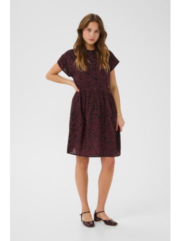 Kaffe Kleid KAbeathe Regular fit in Fudge/Black Flower Print