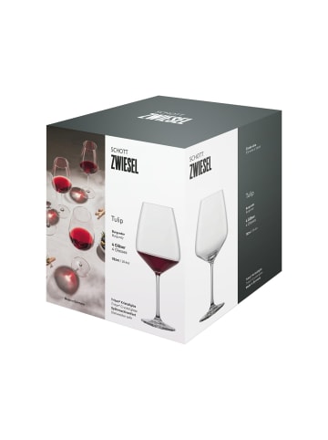 Schott Zwiesel 4er Set Burgundergläser Tulip in Transparent 782 ml