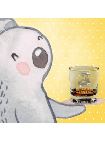 Mr. & Mrs. Panda Whiskyglas Fuchs Sterne mit Spruch in Transparent