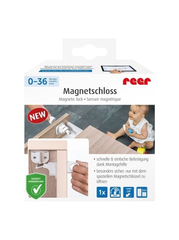 Reer Magnetschloss, 1 Stück in Weiß ab 0 Monate