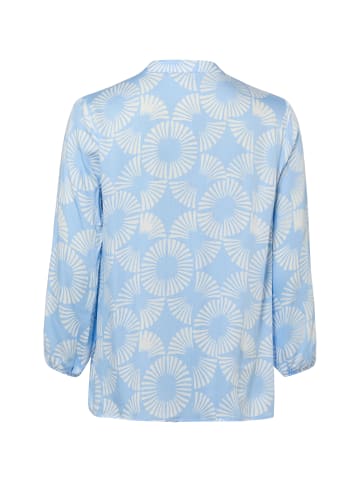 More & More Bluse in hellblau weiß