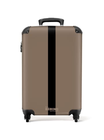 NoBoringSuitCases Suitcase, Handgepäck, Koffer, Reisekoffer Beige schwarz