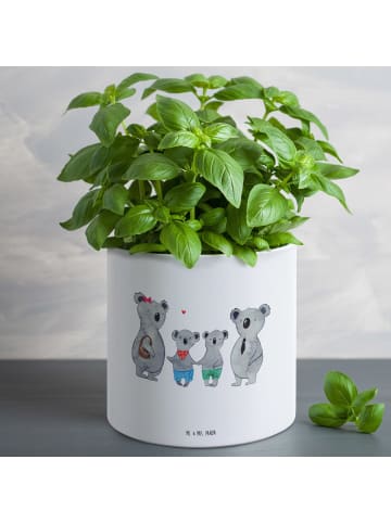 Mr. & Mrs. Panda XL Blumentopf Koala Familie zwei ohne Spruch in Weiß