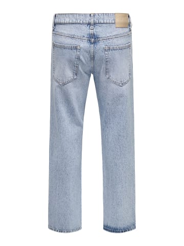 ONLY & SONS Normal geschnitten jeans in Light Blue Denim