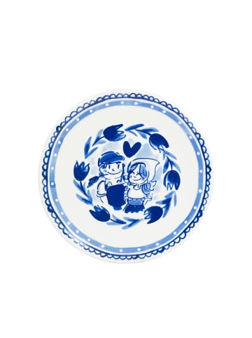 Blond Amsterdam Frühstücksteller Tulpe in Blau - 22cm