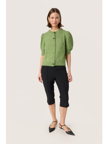 Soaked in Luxury Strickjacke SLAmani Gerade Passform in Smoke Green Melange