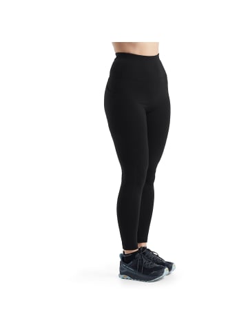 icebreaker Tight Fastray High Rise in Schwarz