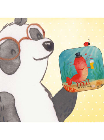 Mr. & Mrs. Panda Glasuntersetzer Hummer Weizen Design ohne Spruch in Weiß