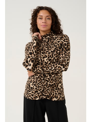 Cream Langarm-Shirt CRLeoa Feminine in Big Animal Spots