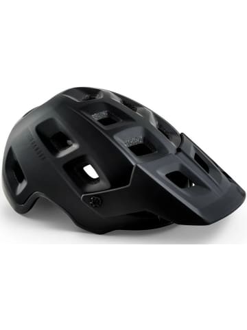 Met Fahrradhelm in Schwarz