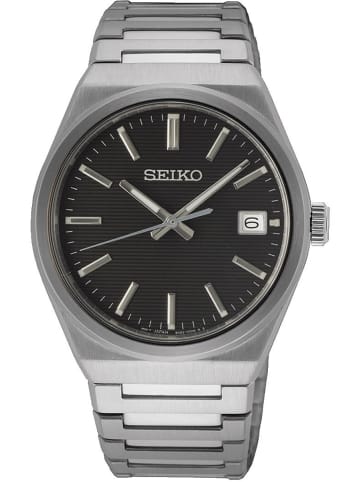 Seiko Herrenuhr Quarz Stahl/Schwarz