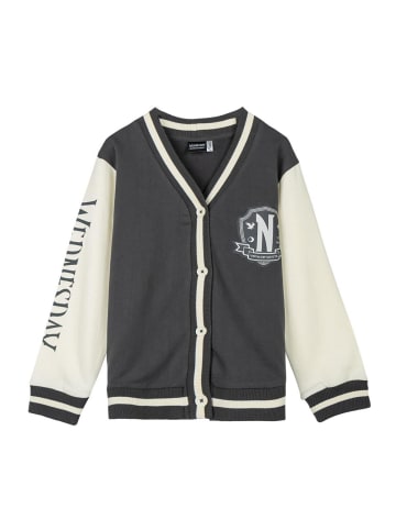 Megaman Wednesday Jacke Baseballstil, Collegejacke Kinder, Baumwoll in Grau