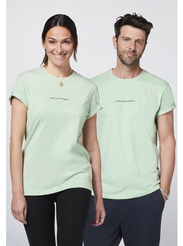 Detto Fatto T-Shirt mit QR-Code-Print in Grün