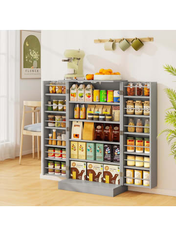 COSTWAY Vorratsschrank 103cm in Grau