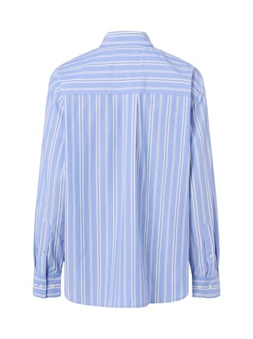 SAMSOE & SAMSOE Bluse Sacatan in hellblau weiß