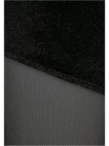 Urban Classics Urban Classics Damen Ladies Velvet Tech Mesh Leggings in black