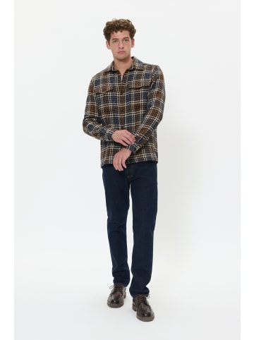 Matinique Overshirts MAglibbon Gerade Passform in Dark Navy