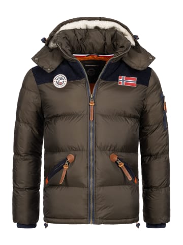 Geographical Norway Winterjacke in Dunkelgrün